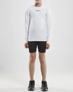 Junior Ability Compression Longsleeve - WHITE