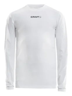 Junior Ability Compression Longsleeve - WHITE