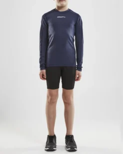 Junior Ability Compression Longsleeve - NAVY