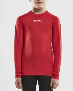 Junior Ability Compression Longsleeve - BRIGHT RED