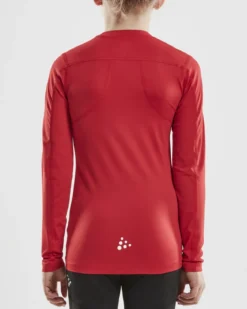 Junior Ability Compression Longsleeve - BRIGHT RED