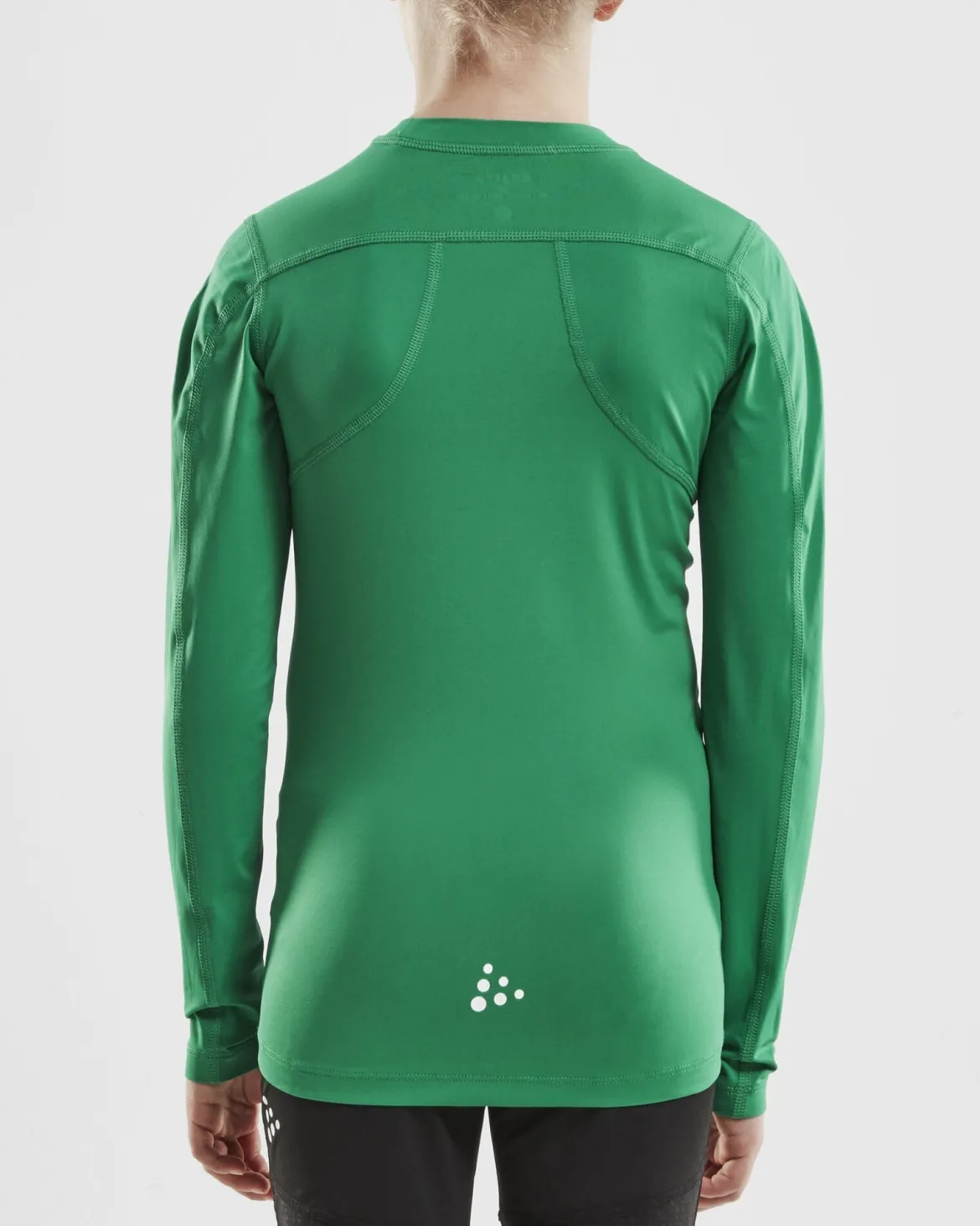 Junior Ability Compression Longsleeve - TEAM GREEN