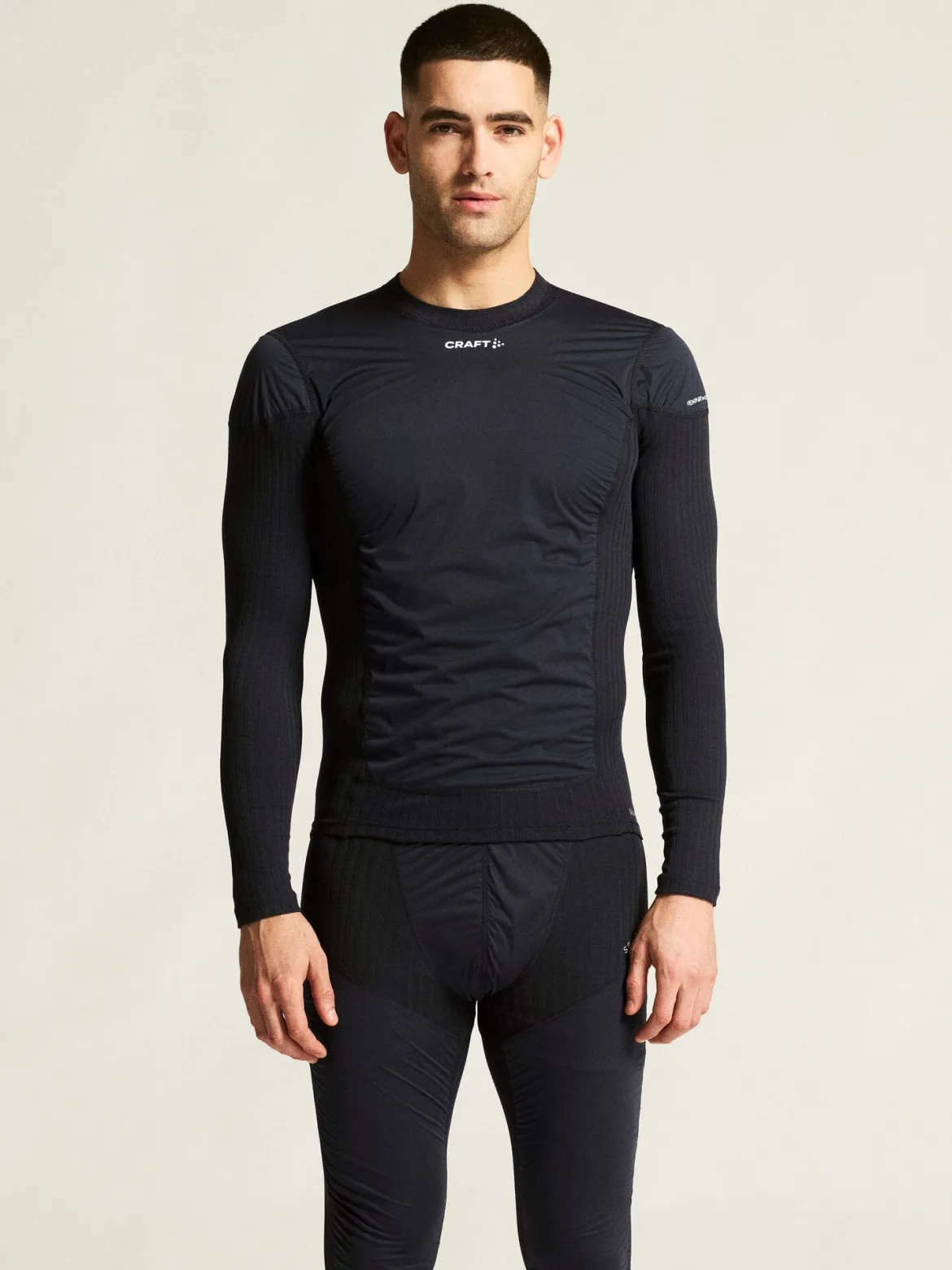 Men's Active Extreme X Wind Baselayer - Black/Granite