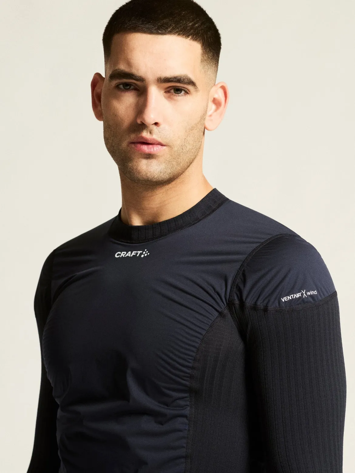 Men's Active Extreme X Wind Baselayer - Black/Granite
