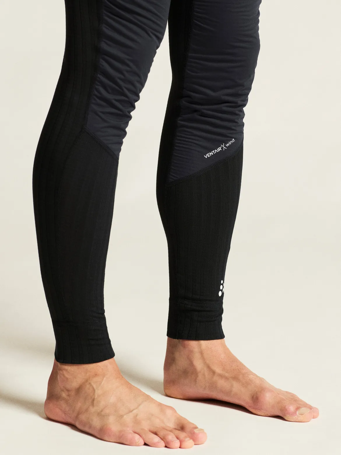 Men's Active Extreme X Wind Baselayer Pants - Black/Granite