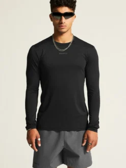 Men's Adv Essence LS Tee 2 - Black