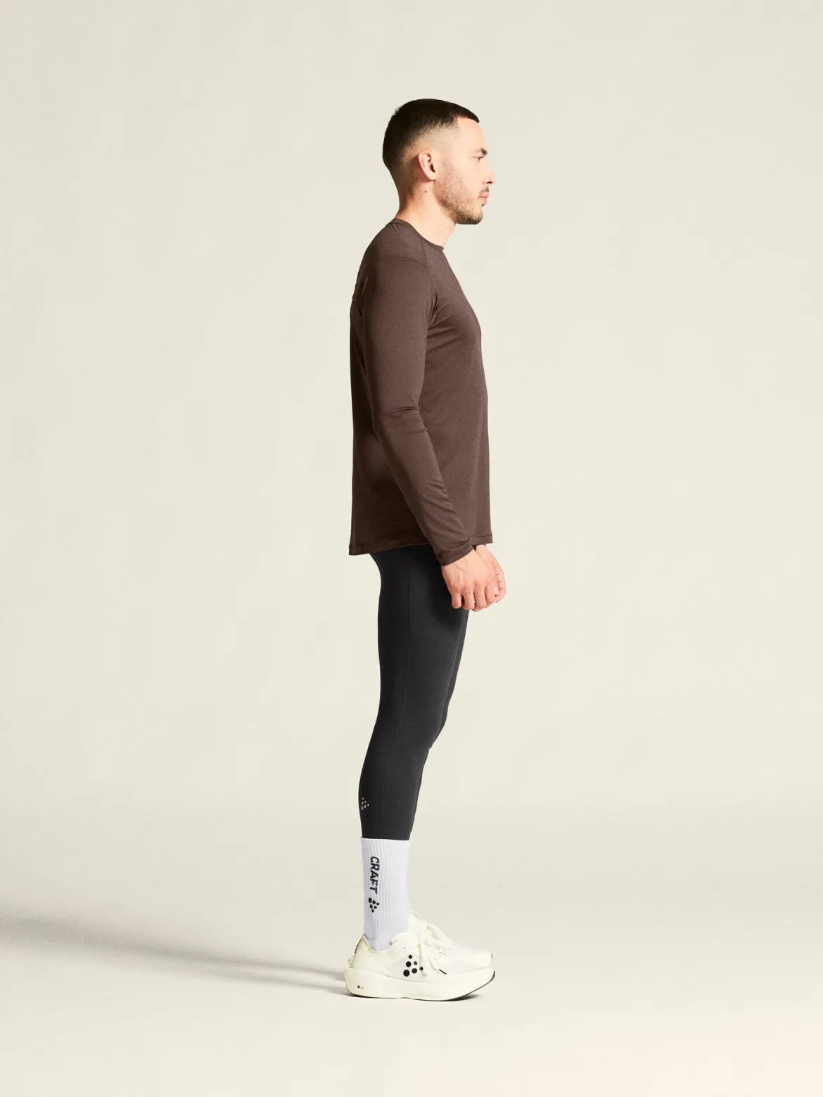 Men's Adv Essence LS Tee 2 - PRUNE