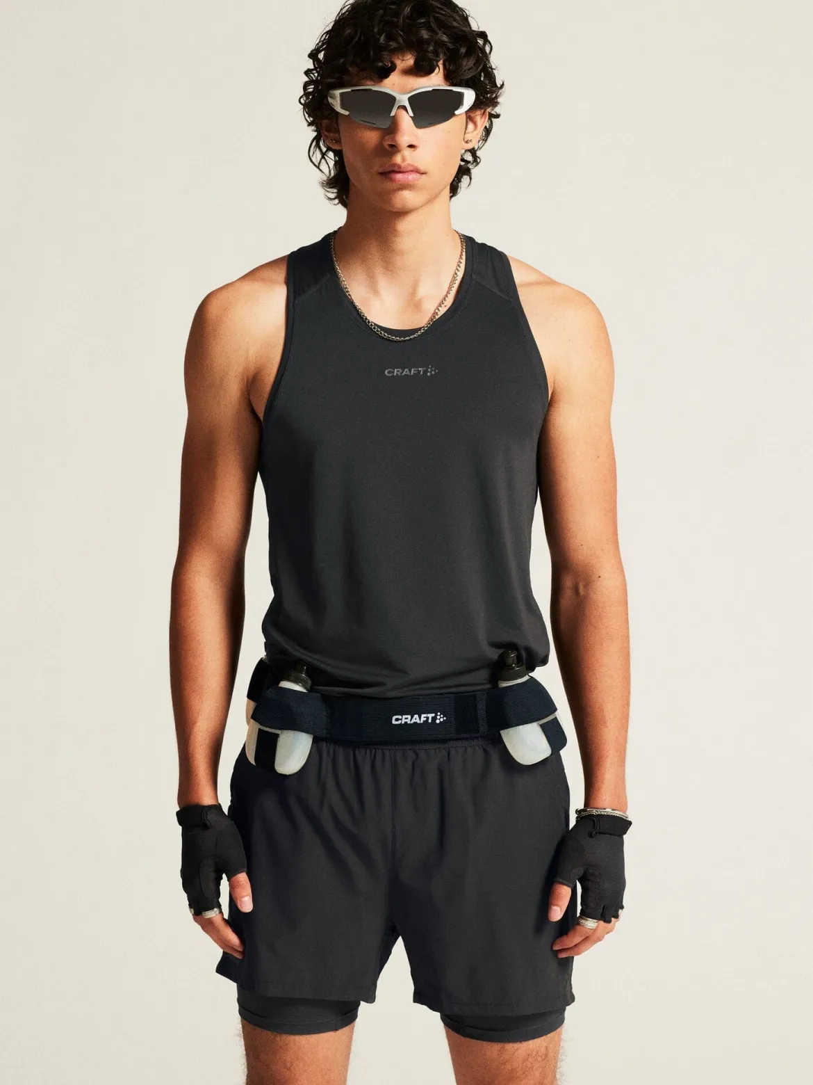 Men's Adv Essence Singlet 2 - Black