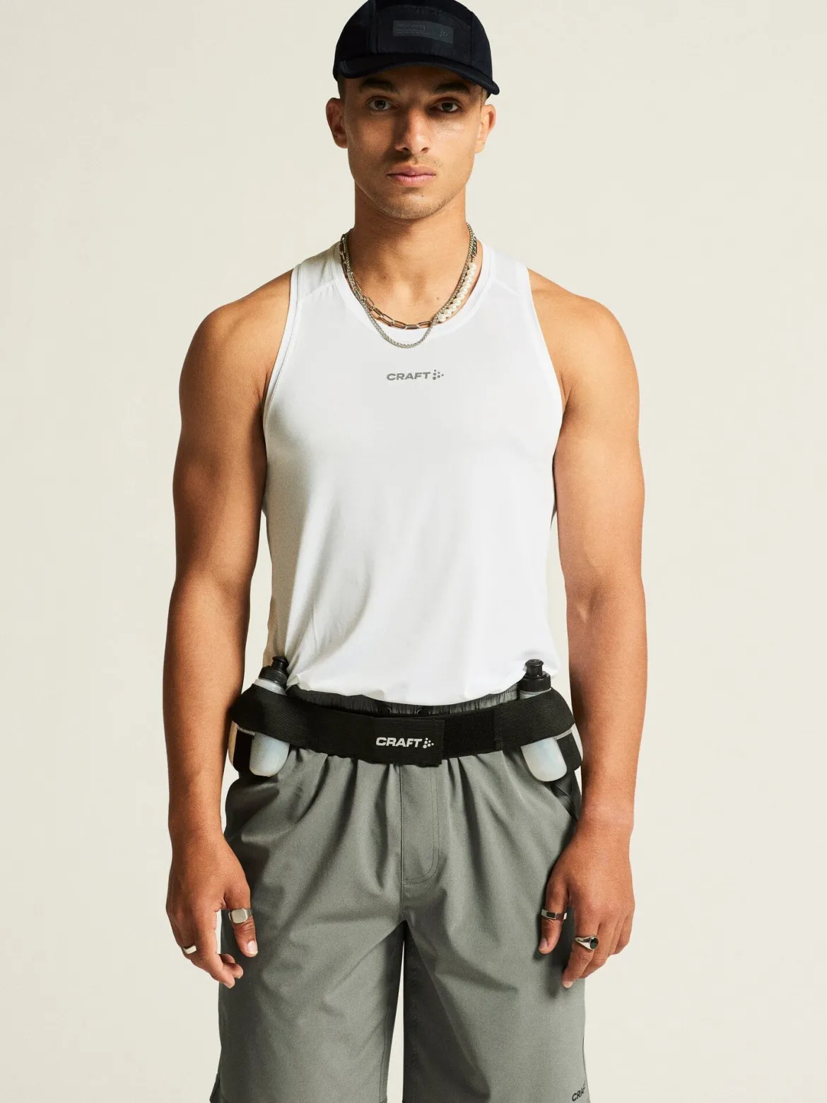 Men's Adv Essence Singlet 2 - White