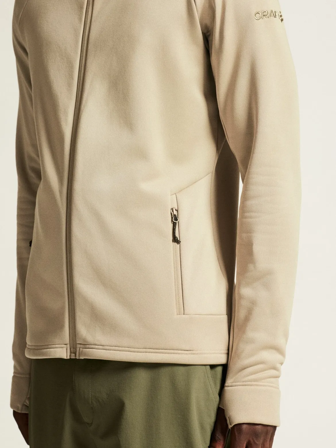 Men's ADV Explore Power Fleece Hood Jacket - Hay