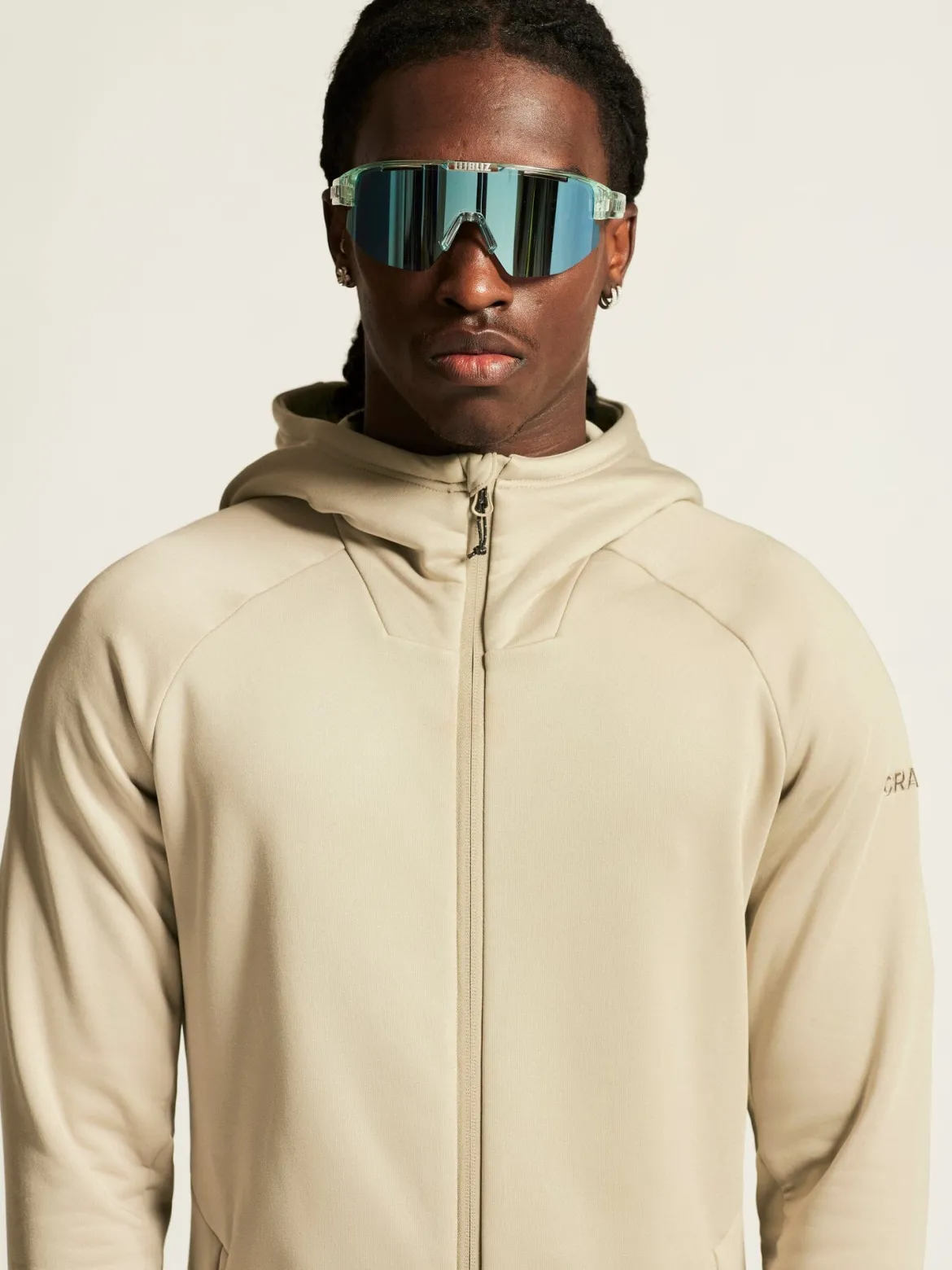 Men's ADV Explore Power Fleece Hood Jacket - Hay