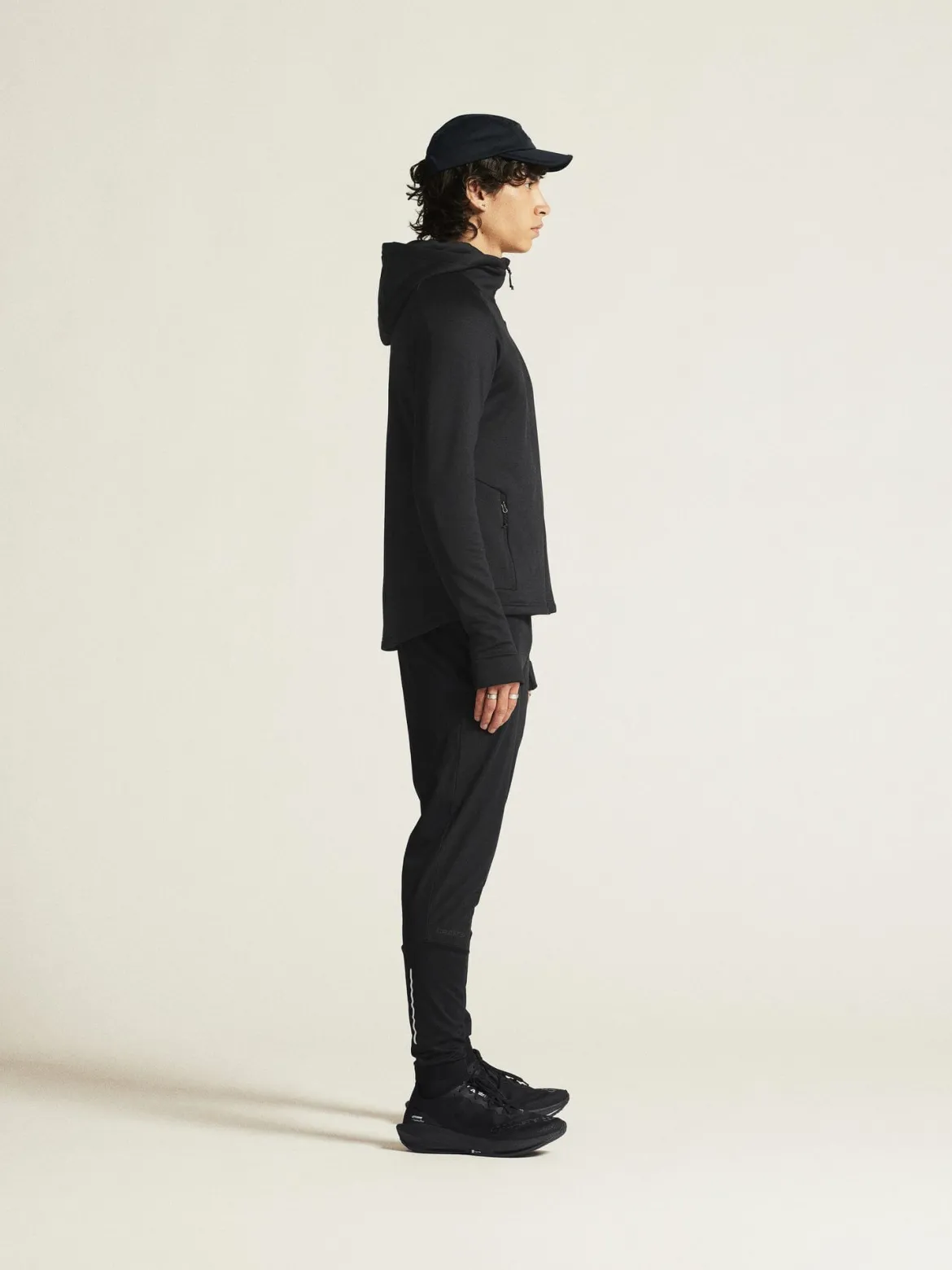 Men's ADV Explore Power Fleece Hood Jacket - Black