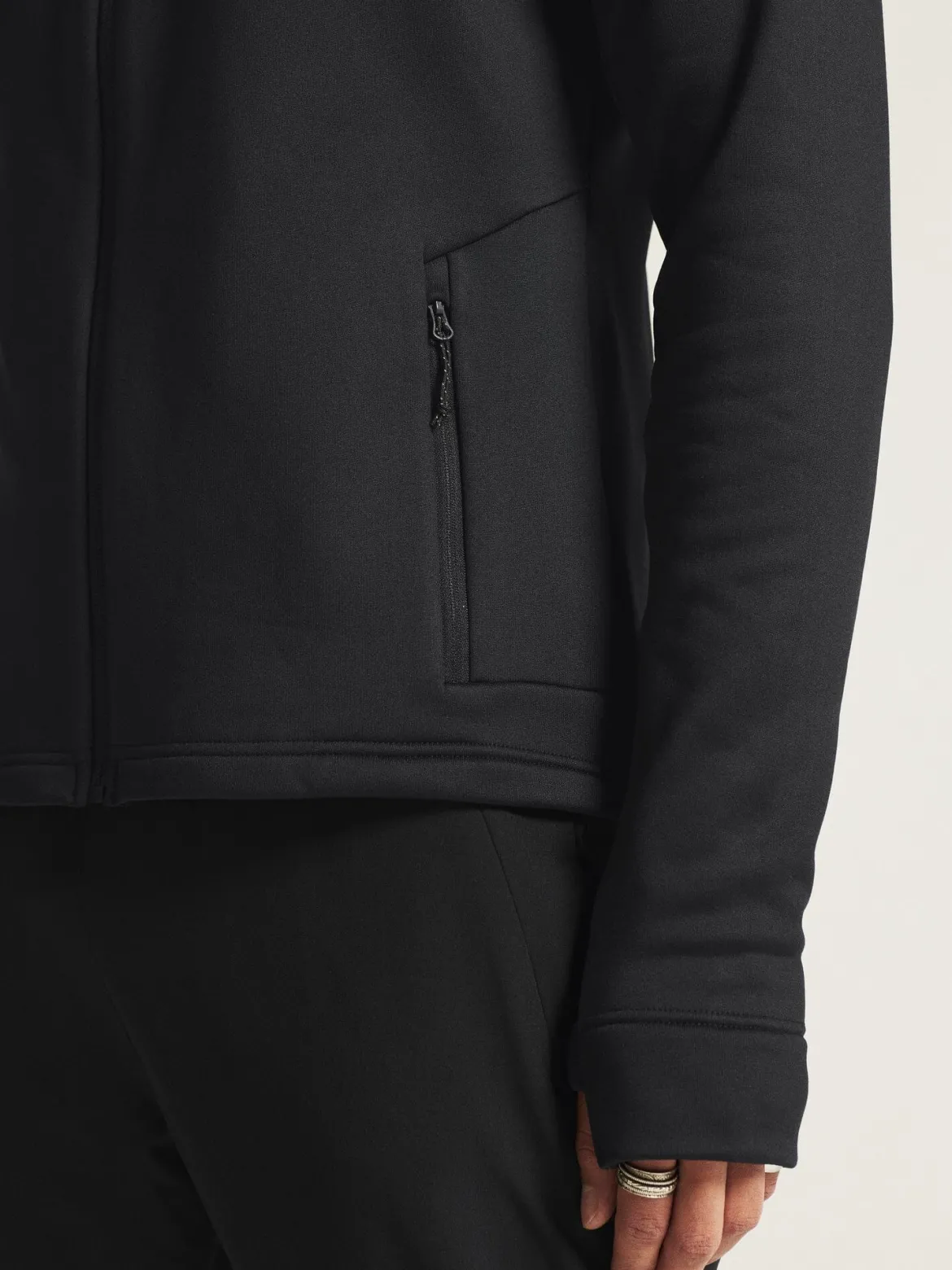 Men's ADV Explore Power Fleece Hood Jacket - Black