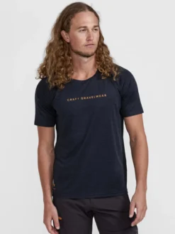 Men's ADV Gravel Bike Short Sleeve Tee - Black Melange