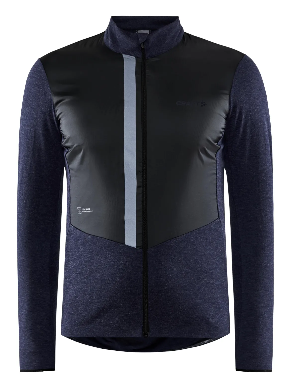 Men's ADV SubZ Wool Cycling Jersey - BLAZE/BLACK