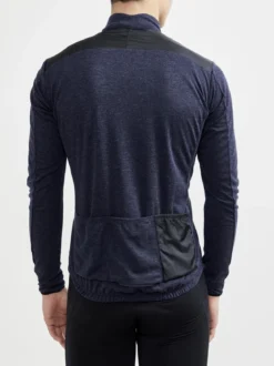 Men's ADV SubZ Wool Cycling Jersey - BLAZE/BLACK