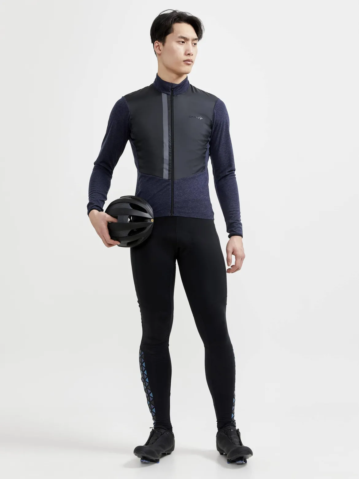 Men's ADV SubZ Wool Cycling Jersey - BLAZE/BLACK