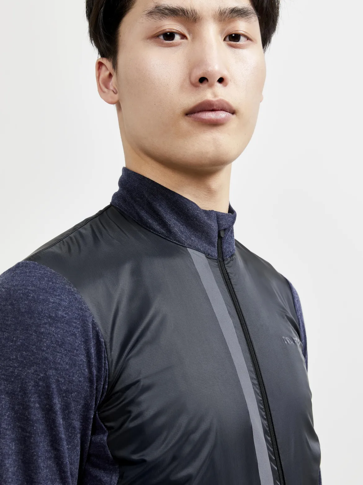 Men's ADV SubZ Wool Cycling Jersey - BLAZE/BLACK