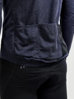 Men's ADV SubZ Wool Cycling Jersey - BLAZE/BLACK