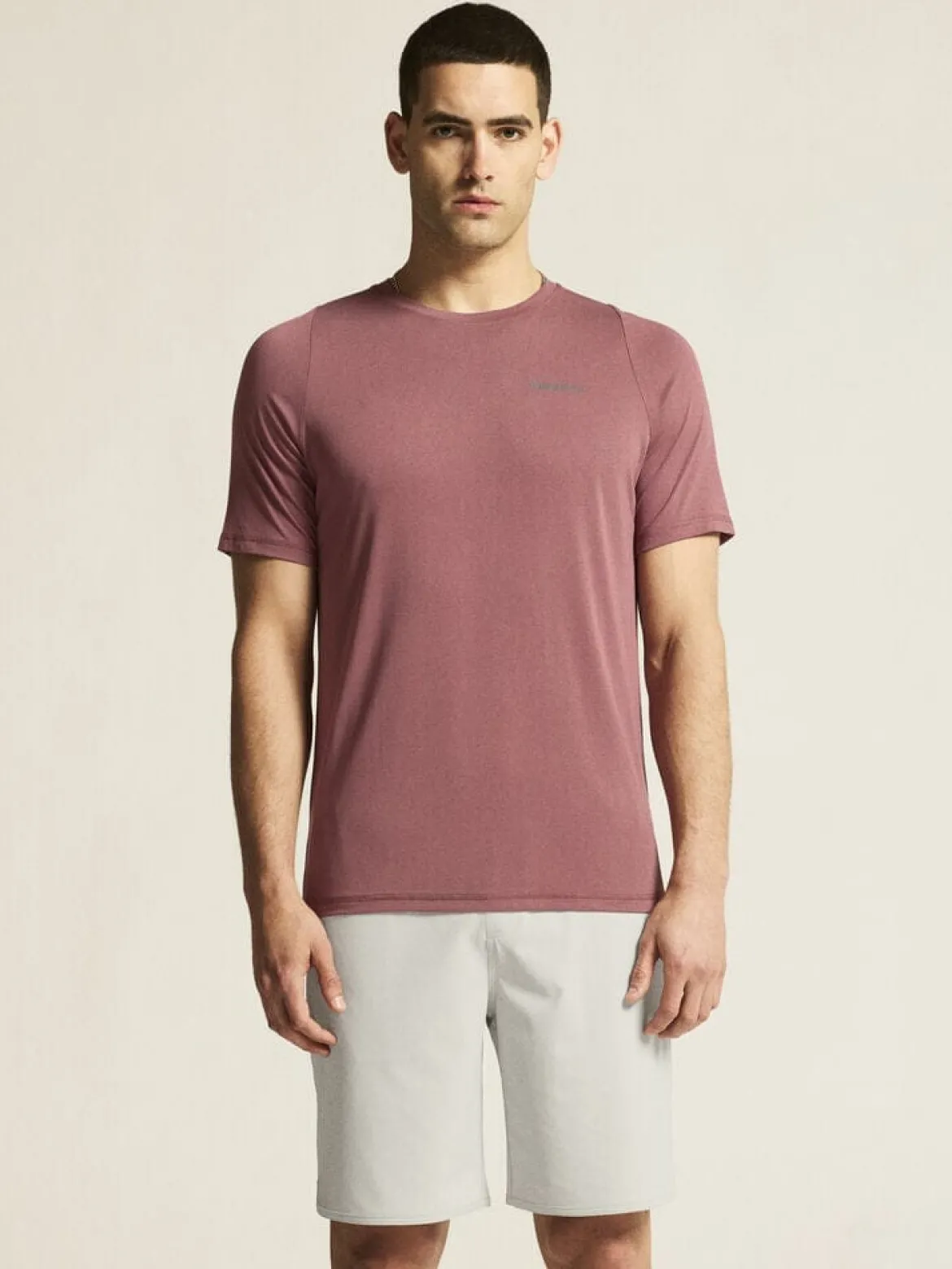 Men's Collective Bi-Blend SS Tee - ROSE BROWN