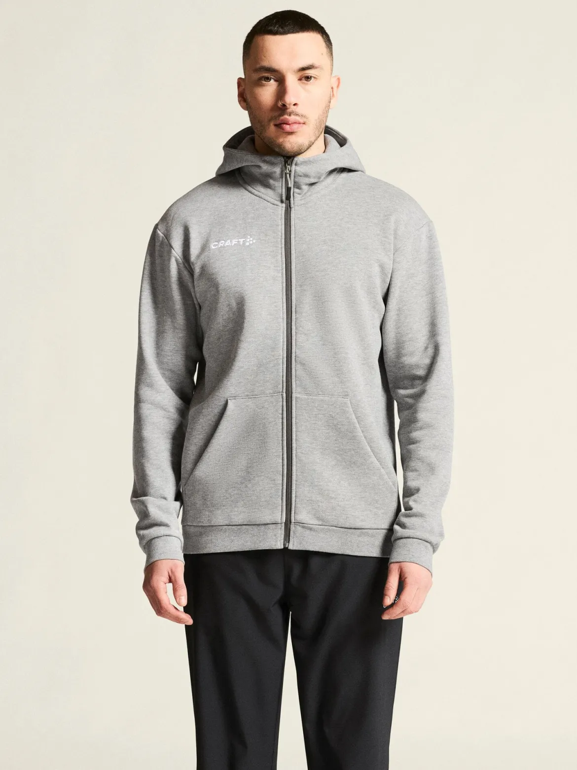 Men's Community 2.0 Logo Full-Zip Hoodie - Grey Melange