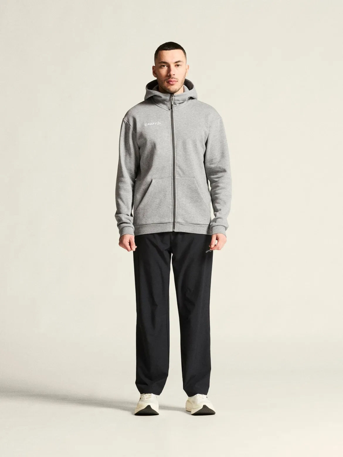 Men's Community 2.0 Logo Full-Zip Hoodie - Grey Melange