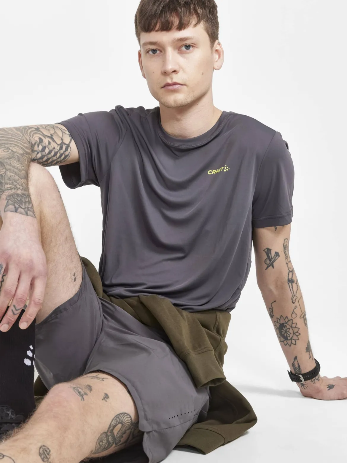 Men's Core Essence Short Sleeve Tee - GRANITE