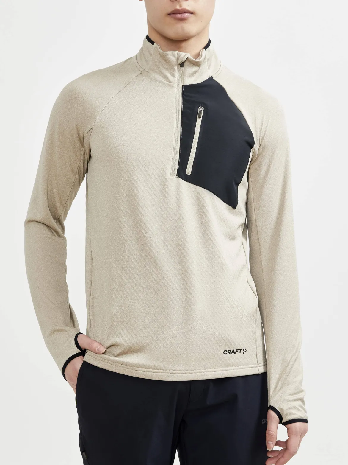 Men's Core Trim Thermal Midlayer - CROCK-MELANGE