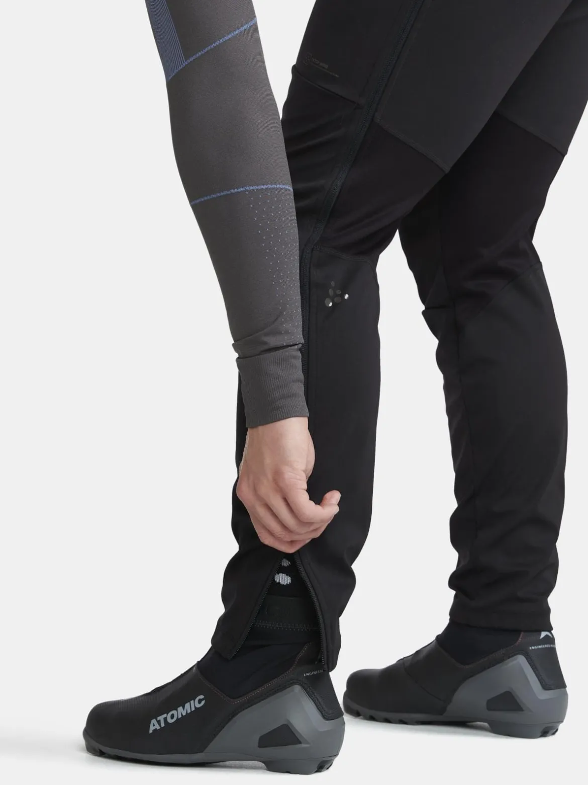 Men's Core XC Training Full-Zip Pants - Black