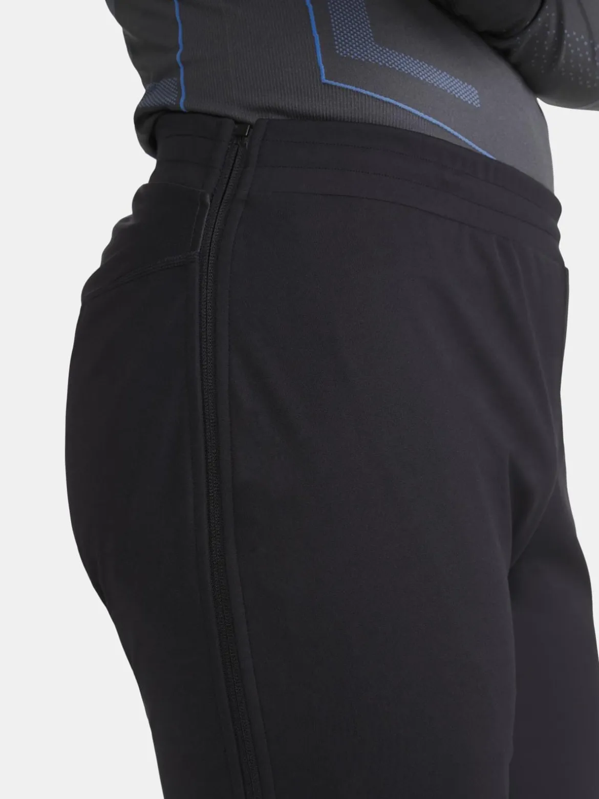 Men's Core XC Training Full-Zip Pants - Black