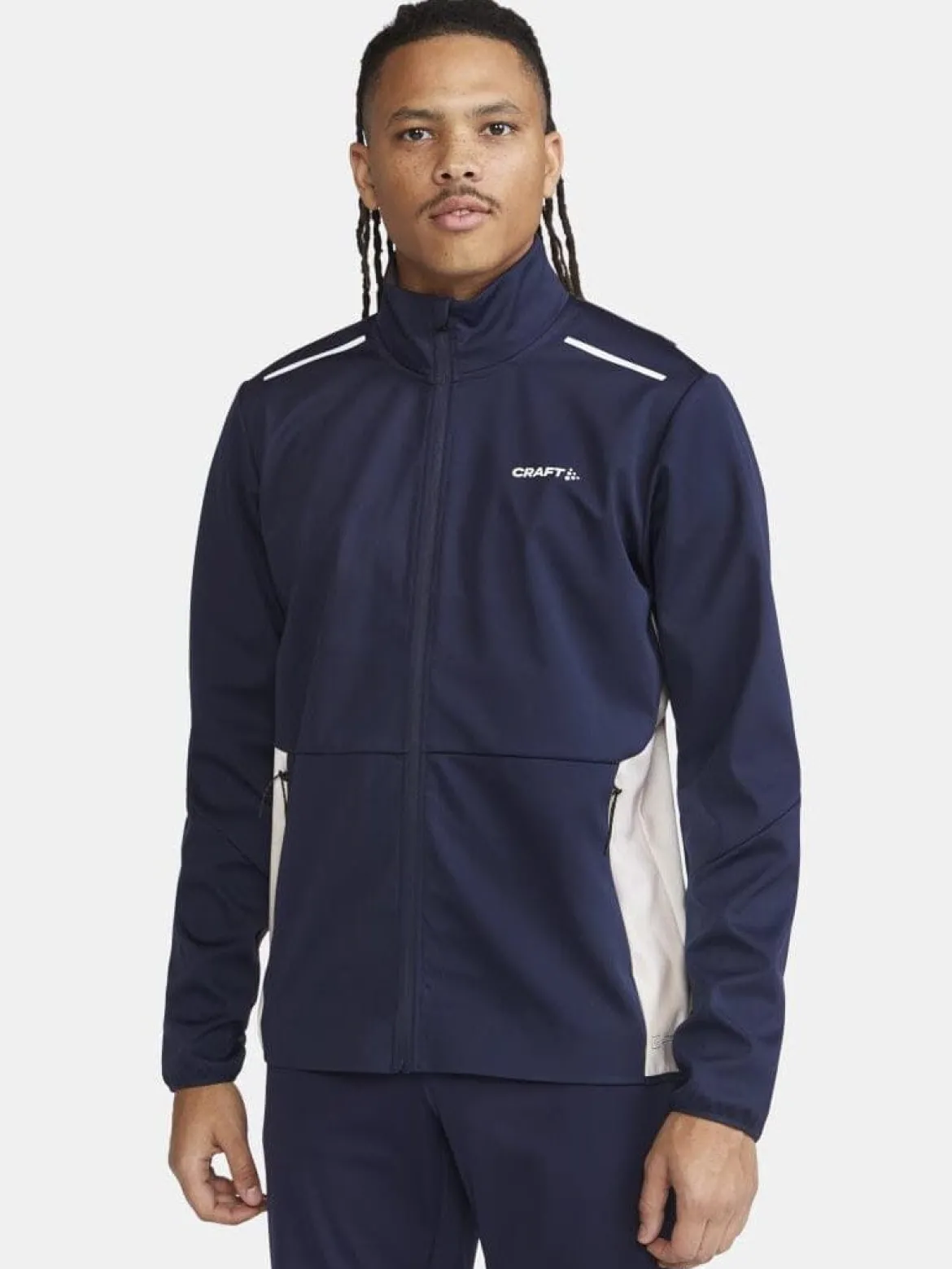 Men's Core XC Training Jacket - Blaze/Tofu