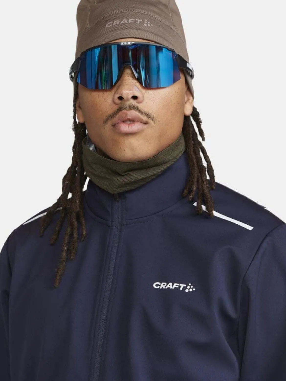 Men's Core XC Training Jacket - Blaze/Tofu