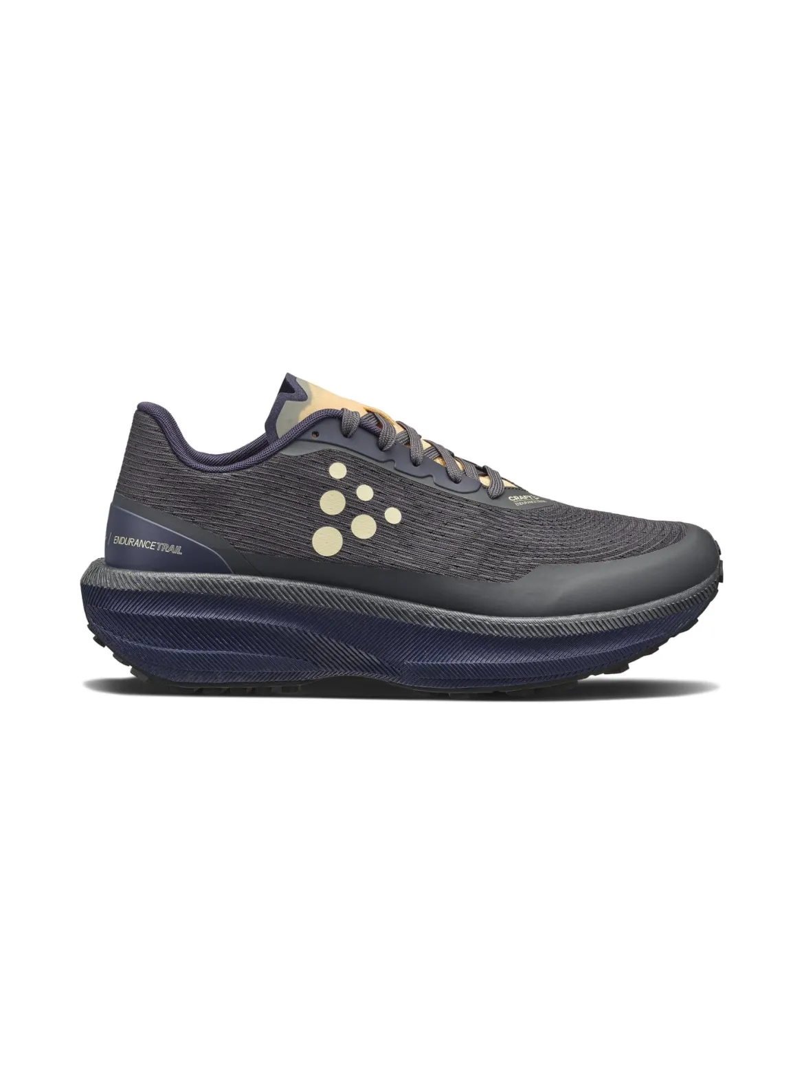Men's Endurance Trail Running Shoe - ASPHALT/DK NAVY