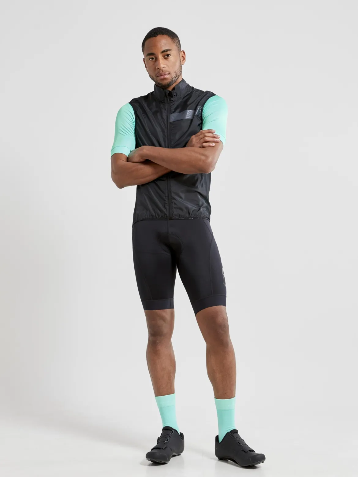 Men's Essence Light Wind Cycling Vest - Black