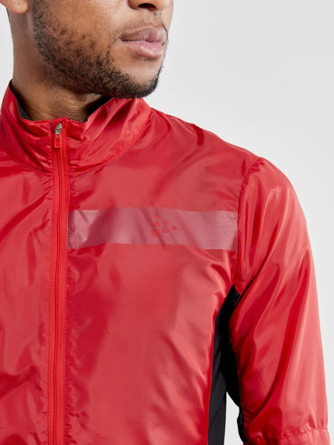 Men's Essence Light Wind Cycling Jacket - BRIGHT RED