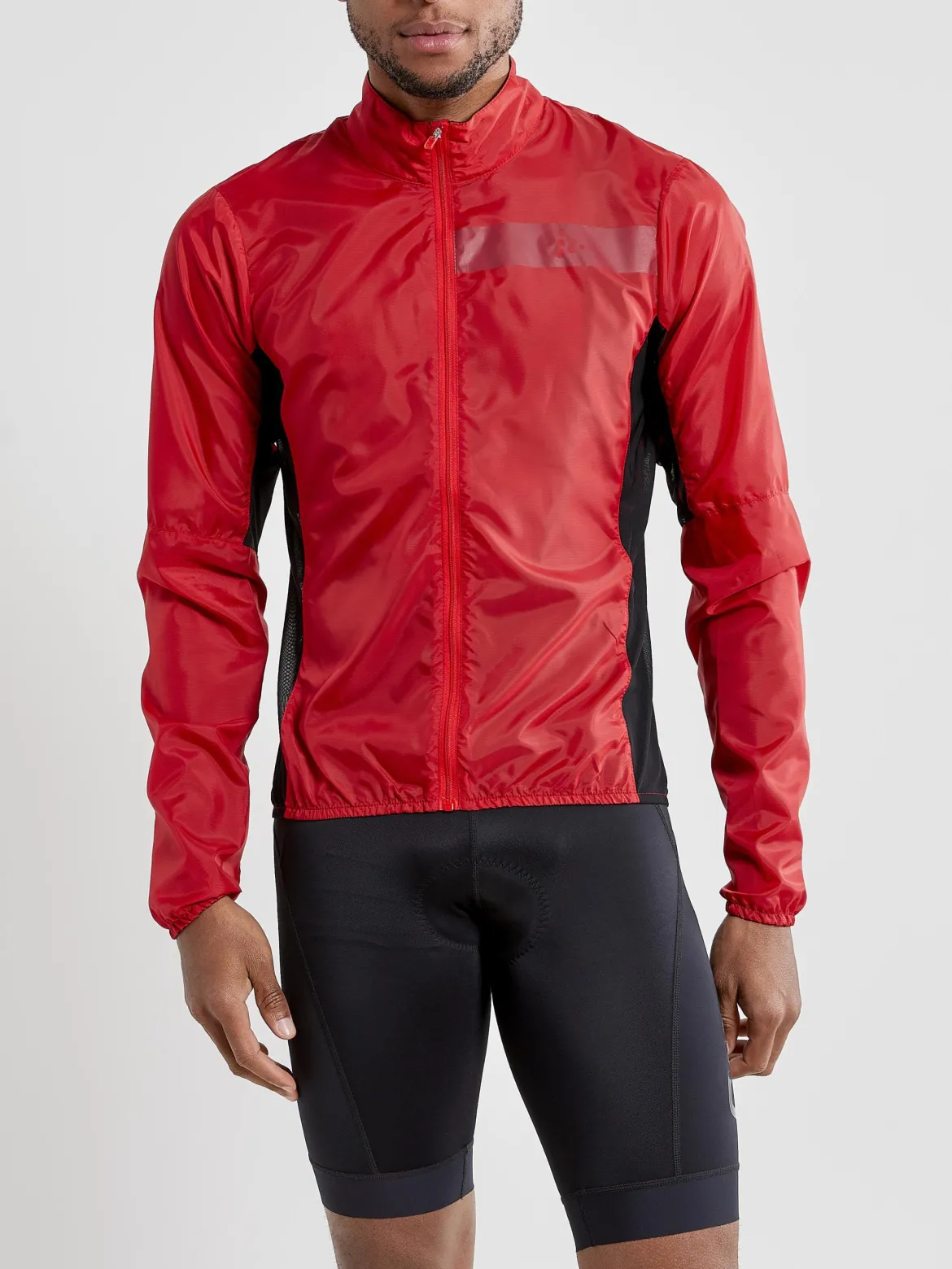Men's Essence Light Wind Cycling Jacket - BRIGHT RED