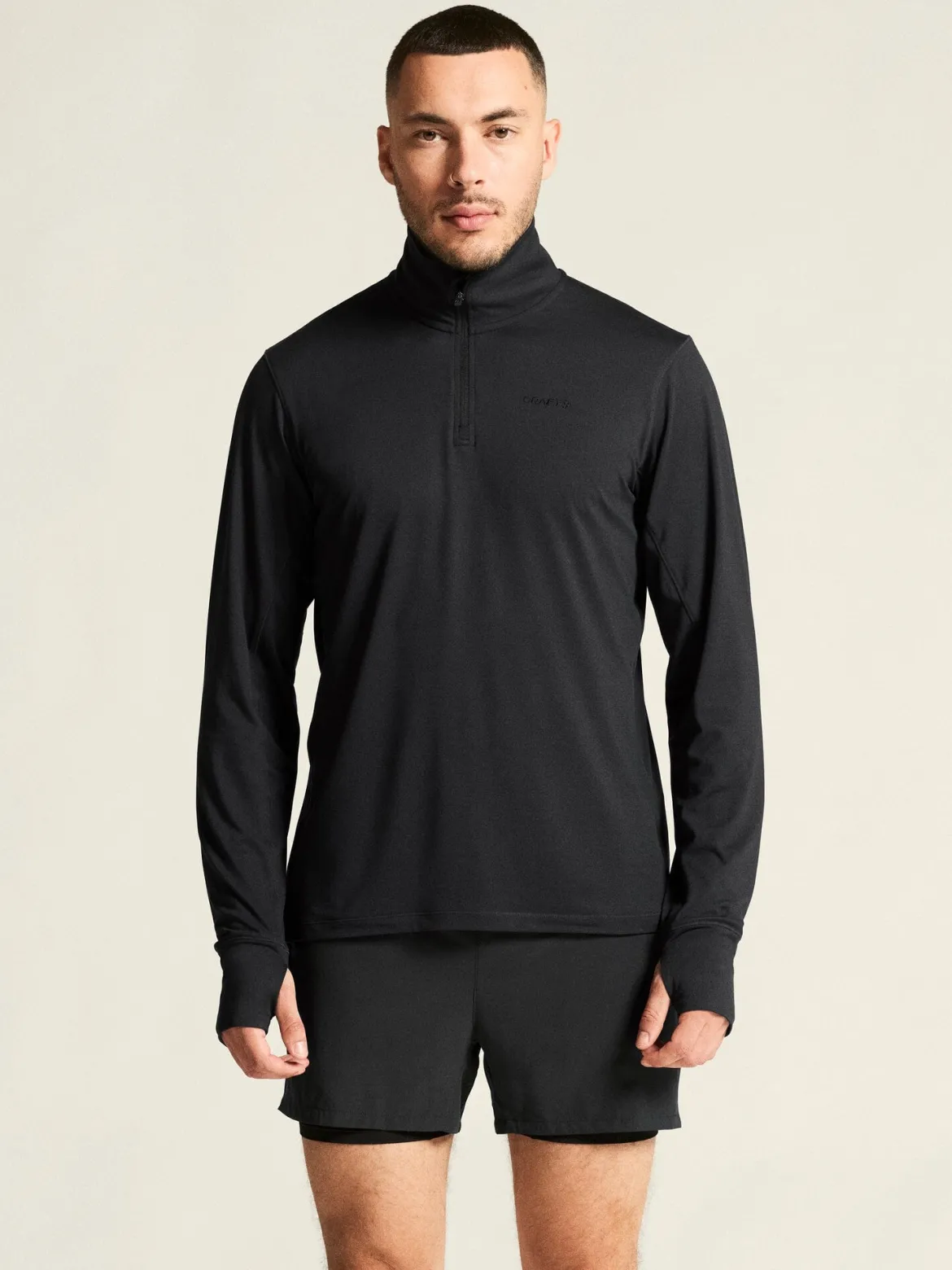 Men's Flow HZ LS - Black Melange