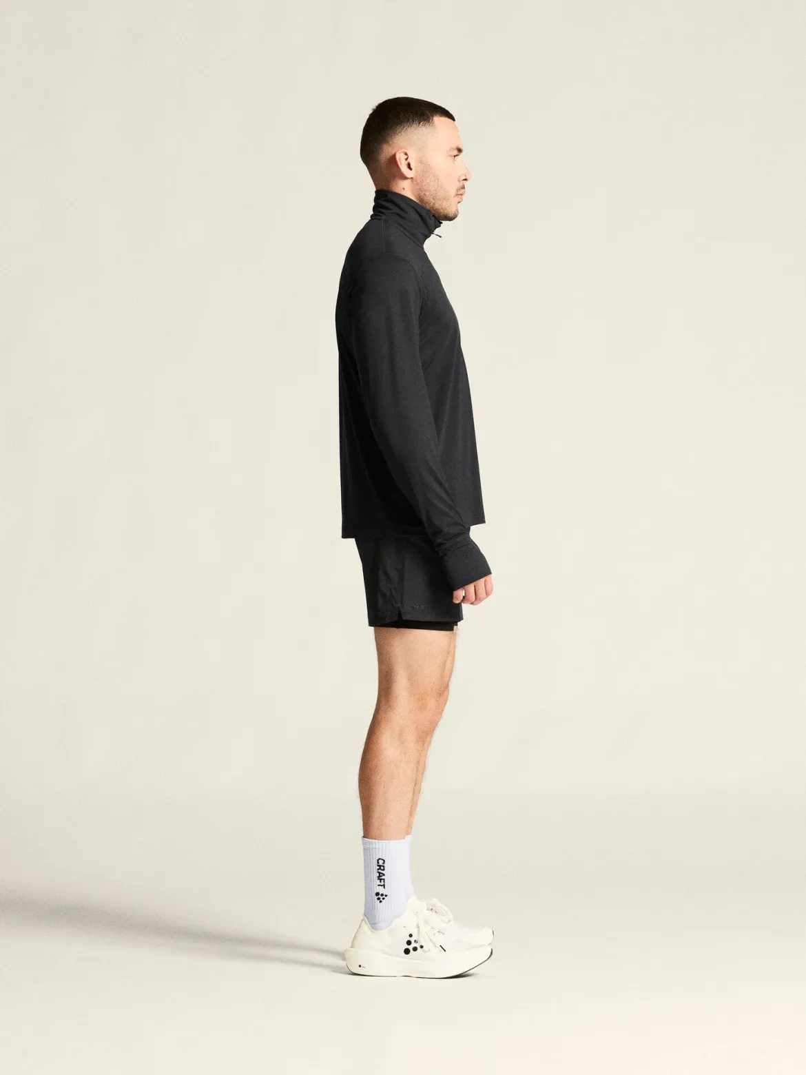 Men's Flow HZ LS - Black Melange
