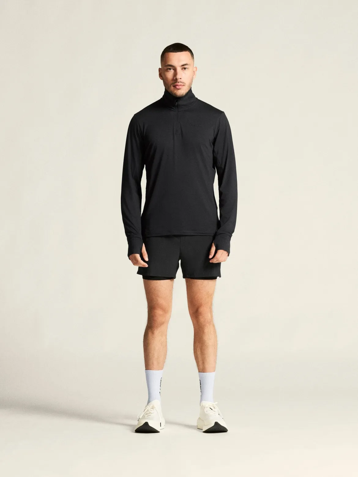 Men's Flow HZ LS - Black Melange