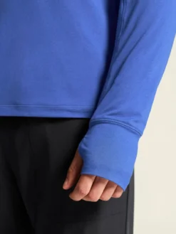 Men's Flow HZ LS - INK BLUE/MELANGE