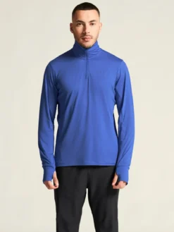 Men's Flow HZ LS - INK BLUE/MELANGE