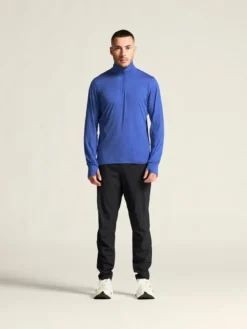 Men's Flow HZ LS - INK BLUE/MELANGE