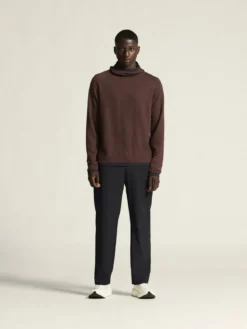 Men's Grid Hood - Prune