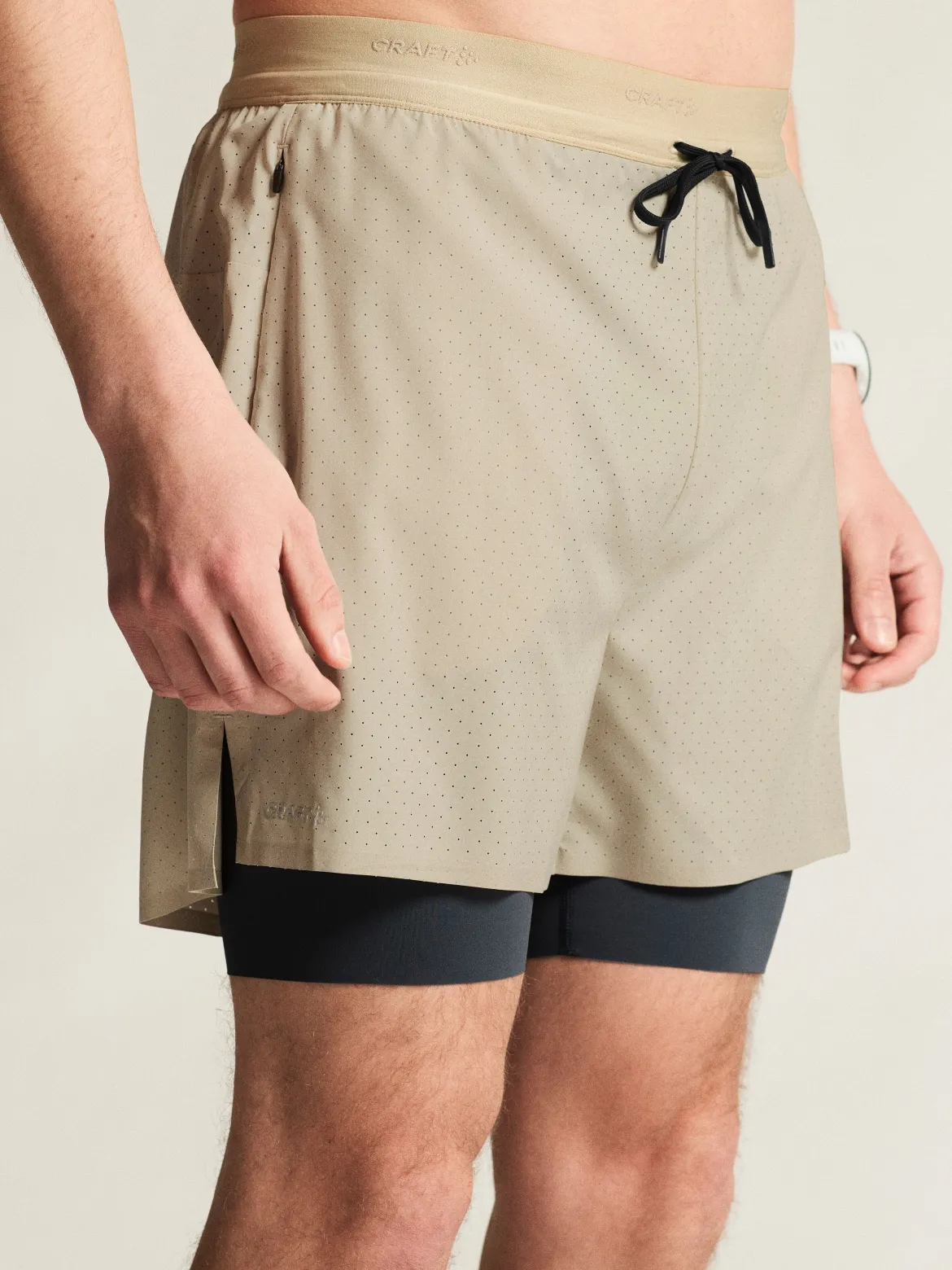 Men's Hypervent 2-In-1 Shorts - Plaster