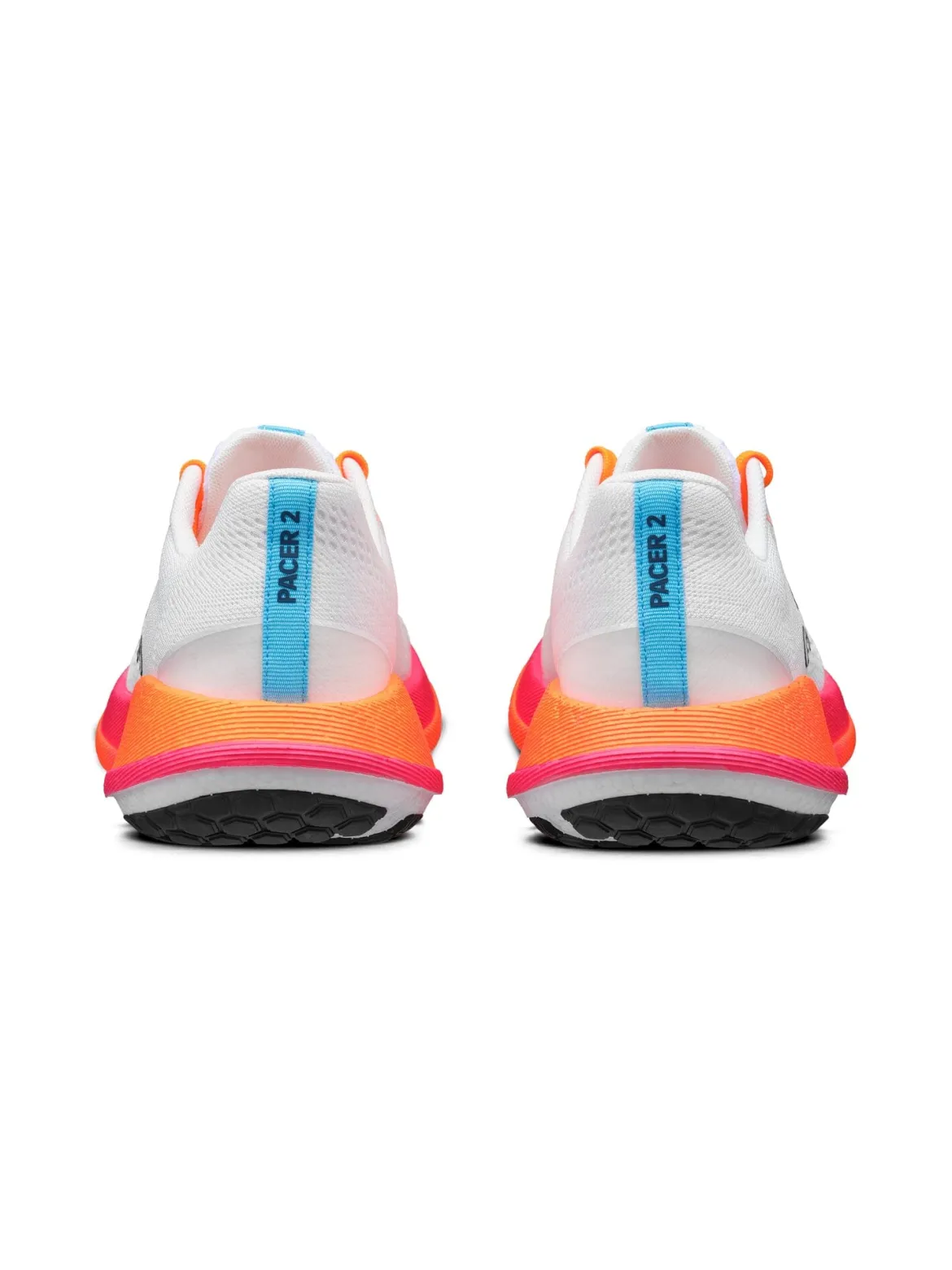 Men's Pacer 2 Running Shoe - WHITE/FLOURANGE