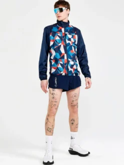 Men's Pro Dazzle Camo Running Jacket - BLAZE/P DAZZLE CAMO
