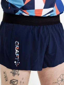 Men's Pro Dazzle Camo Running Shorts - BLAZE/P DAZZLE CAMO