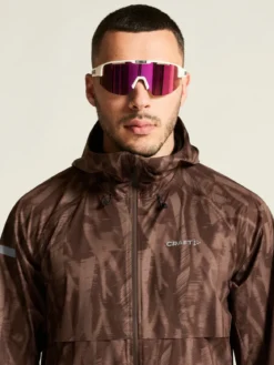 Men's Pro Hydro Running Jacket 3 - PRUNE/MULTI