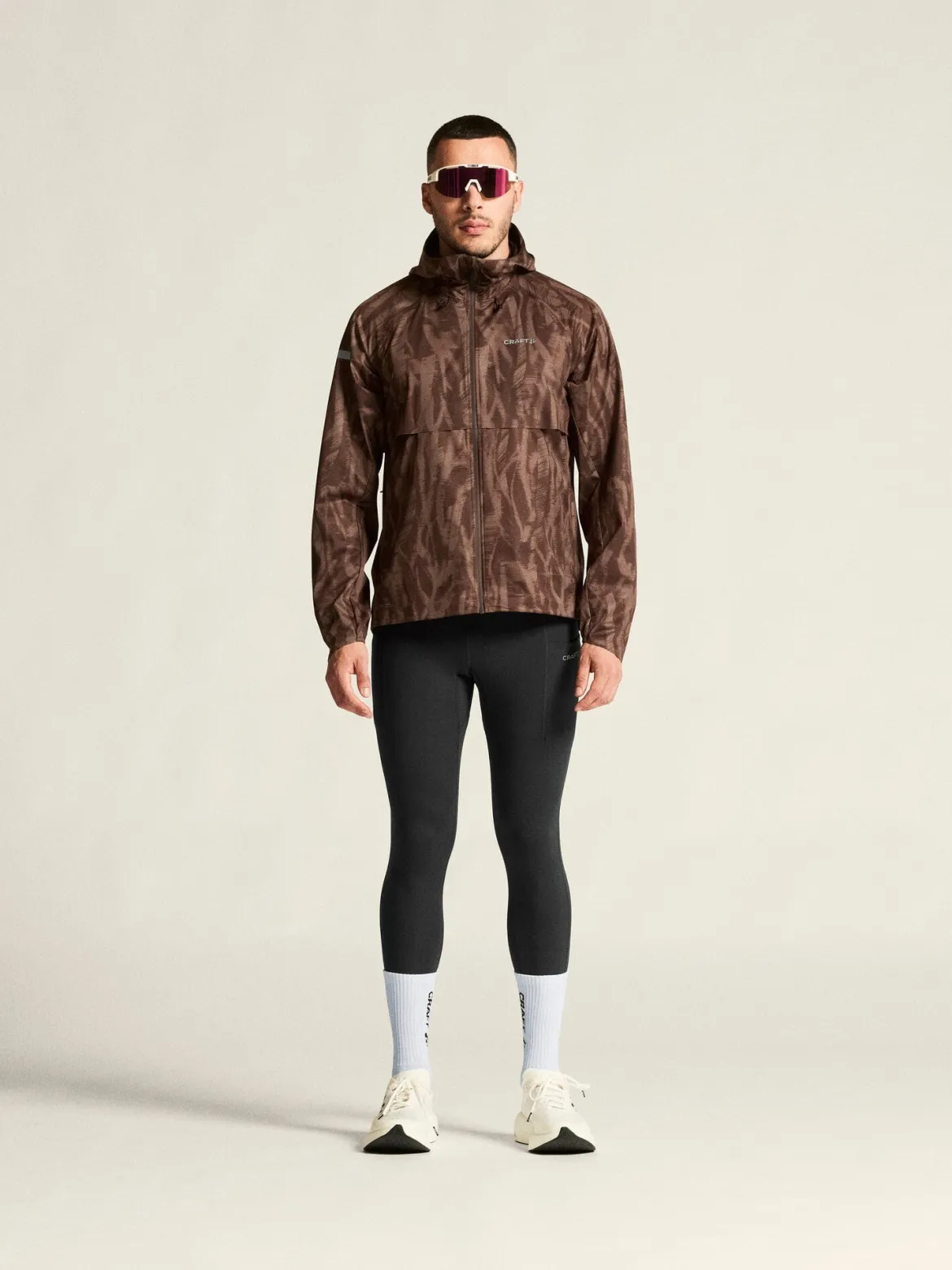 Men's Pro Hydro Running Jacket 3 - PRUNE/MULTI