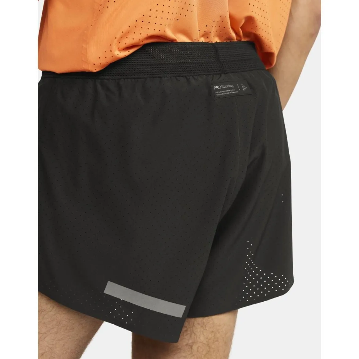 Men's Pro Hypervent Split Running Shorts 2 - Black